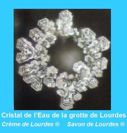Cristal eau de Lourdes Crème et Savon de Lourdes